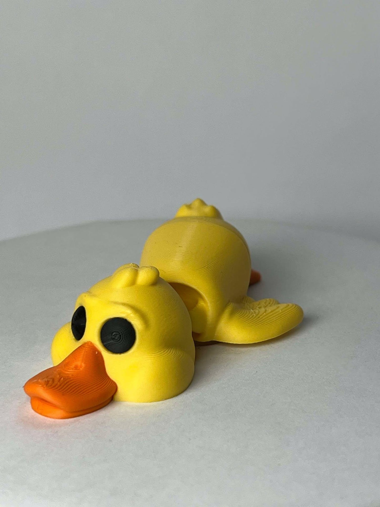 Duck Flexi  - 3D Printed - Flexie - Yellow duck With Orange Beak
