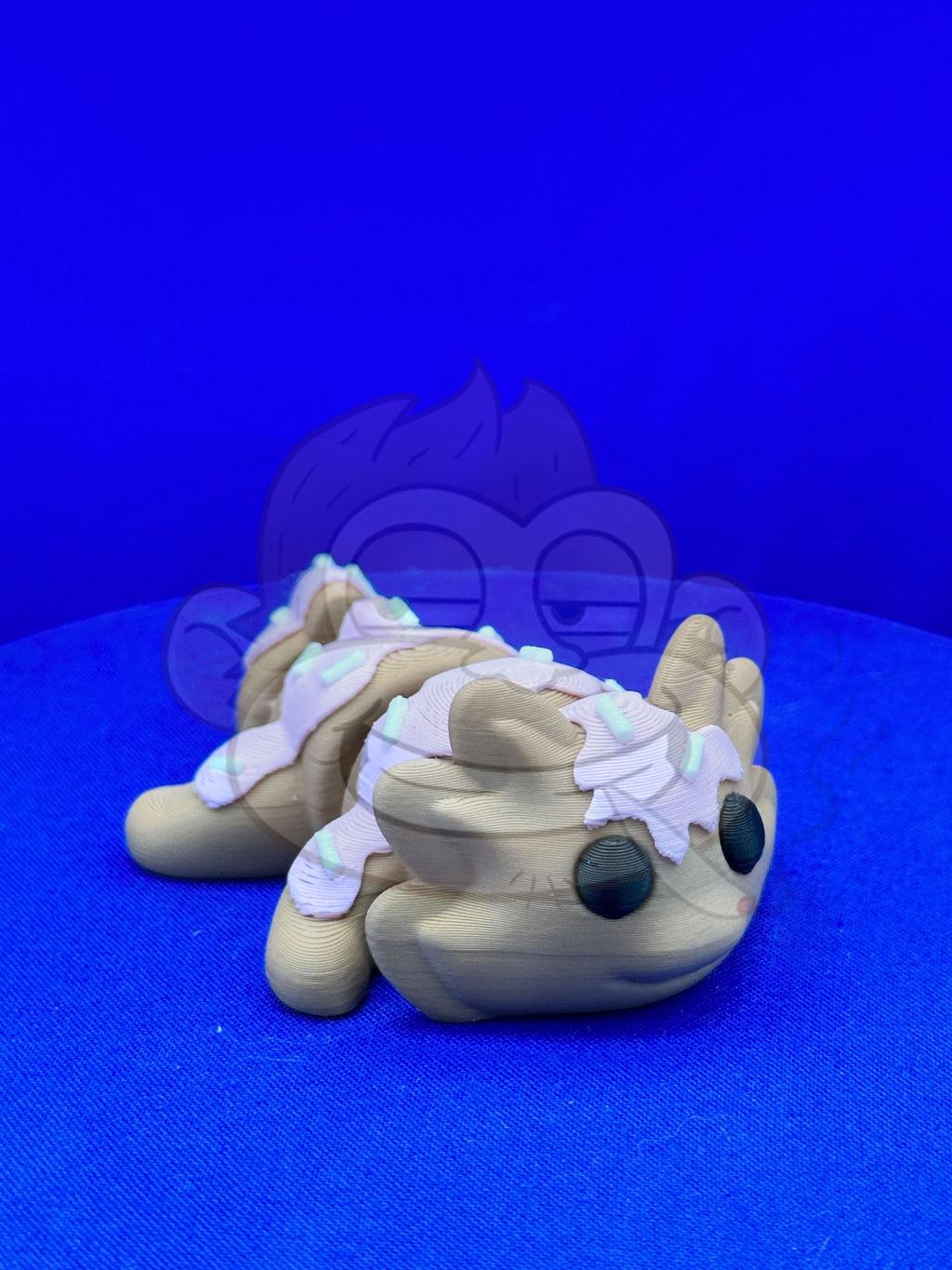 axolotl doughnut  - 3D Printed - flexi - asmr - sensory