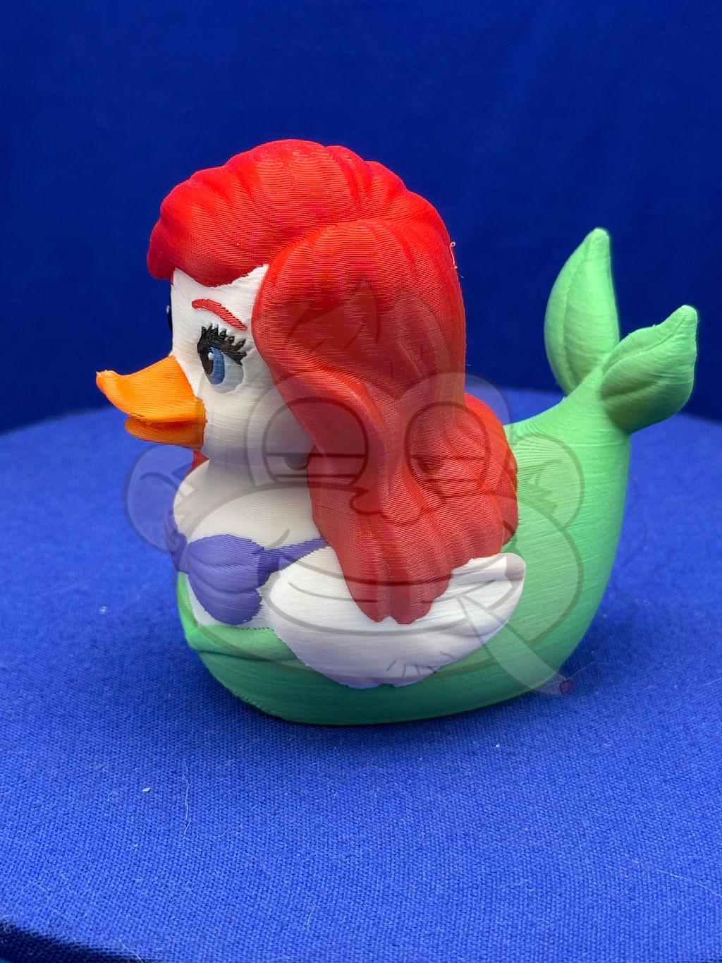 The Little Mermaid Duck - 3D Printed - Jeep ducking Ariel Duck