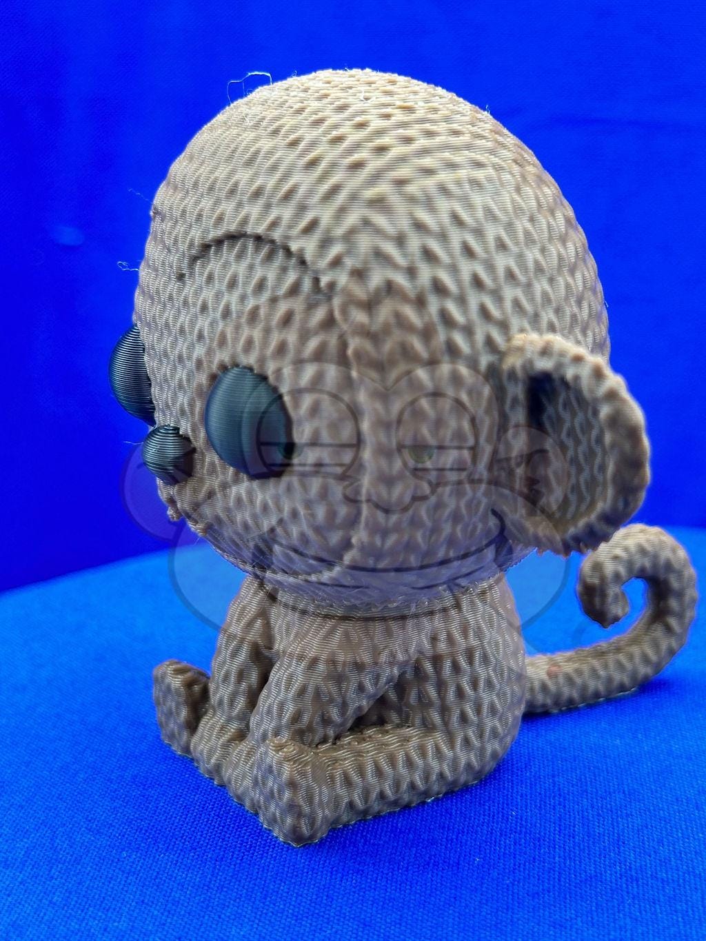 Knitted Monkey: Desk Decor, Photo Prop