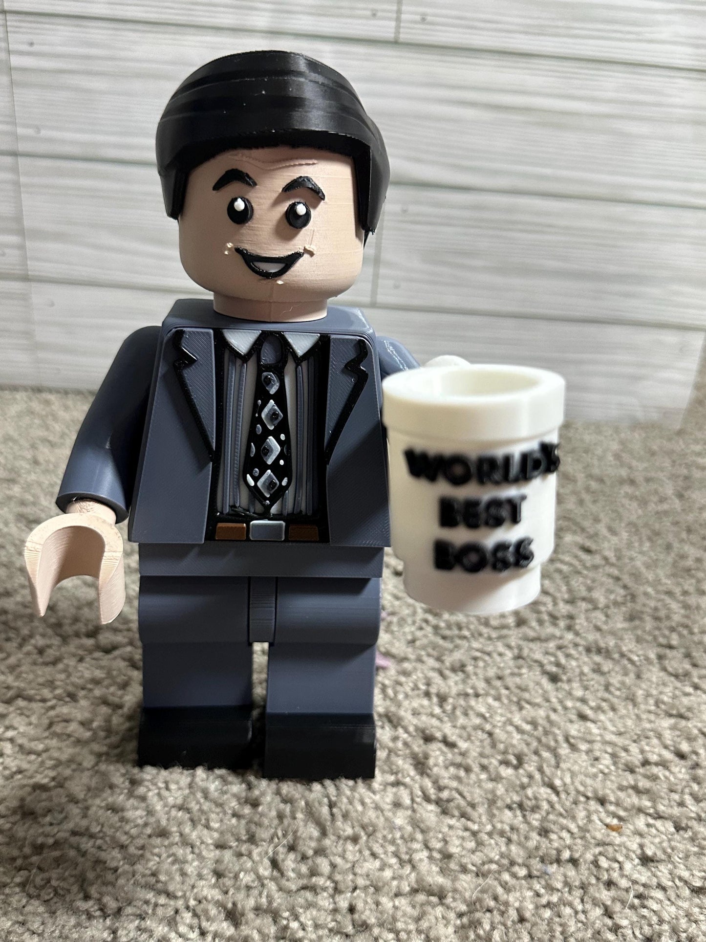 The office Michael Scott  Figure with World's Best Boss Cup