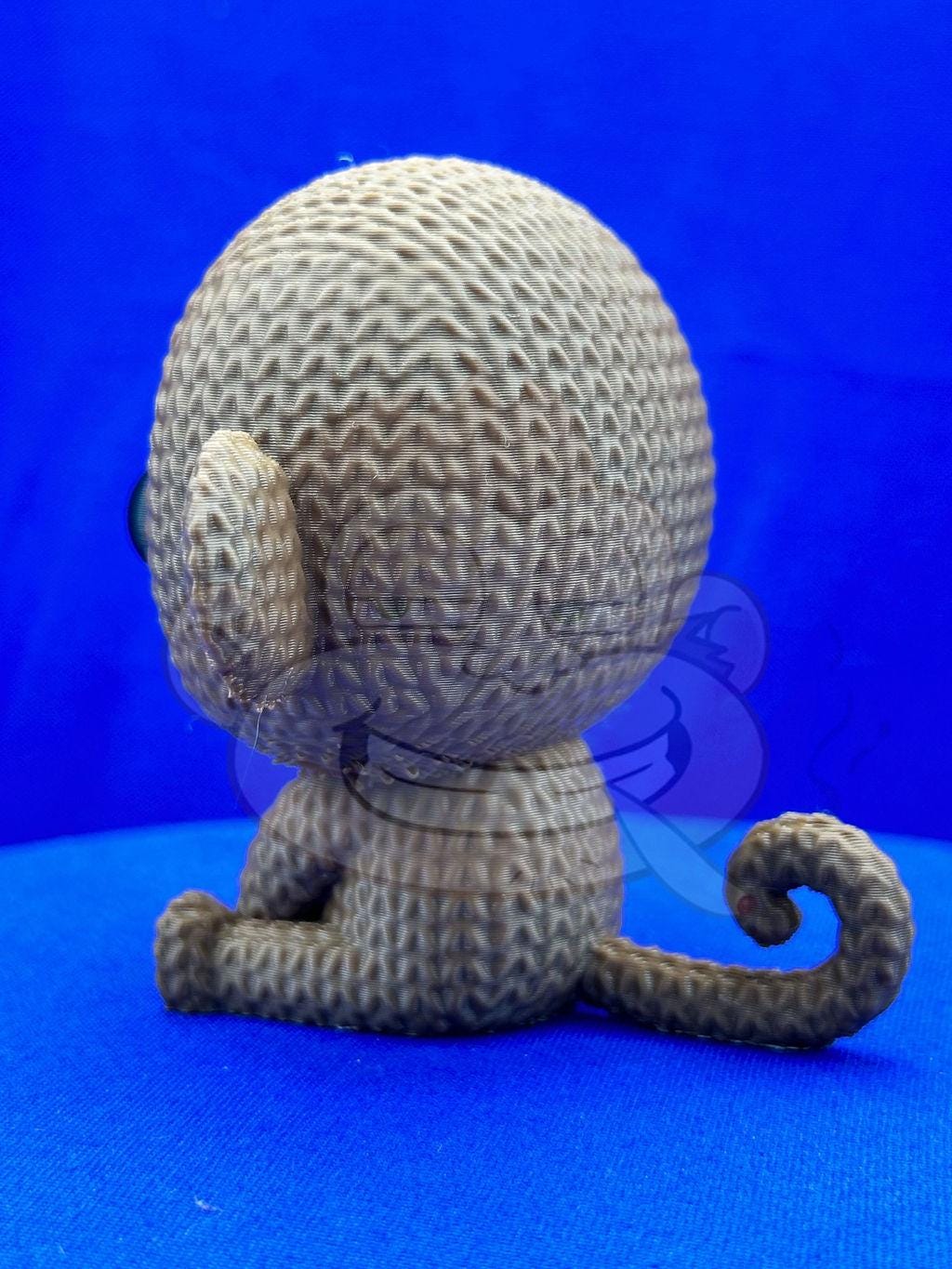 Knitted Monkey: Desk Decor, Photo Prop