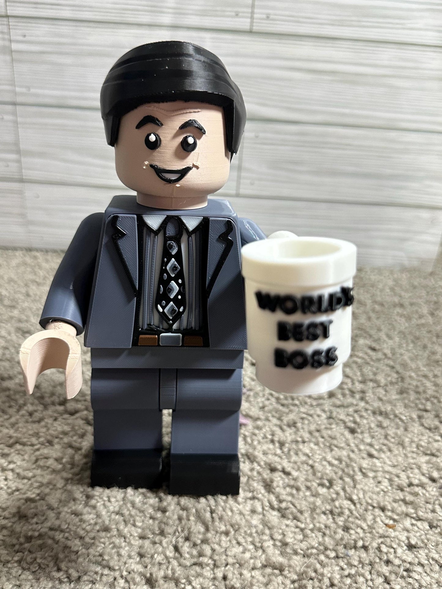 The office Michael Scott  Figure with World's Best Boss Cup