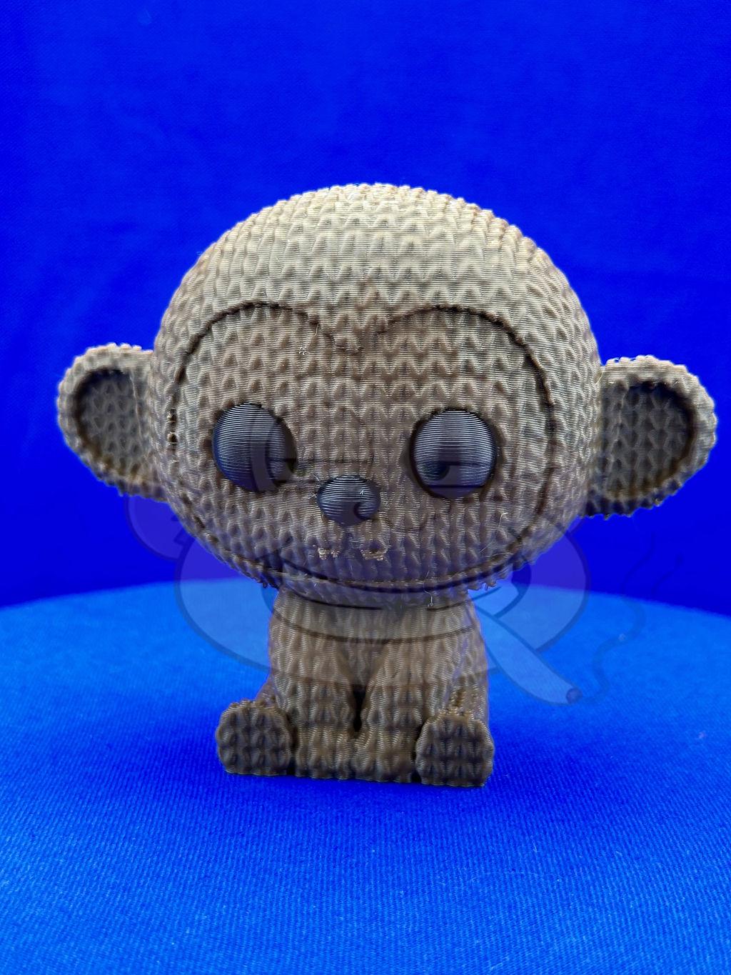 Knitted Monkey: Desk Decor, Photo Prop