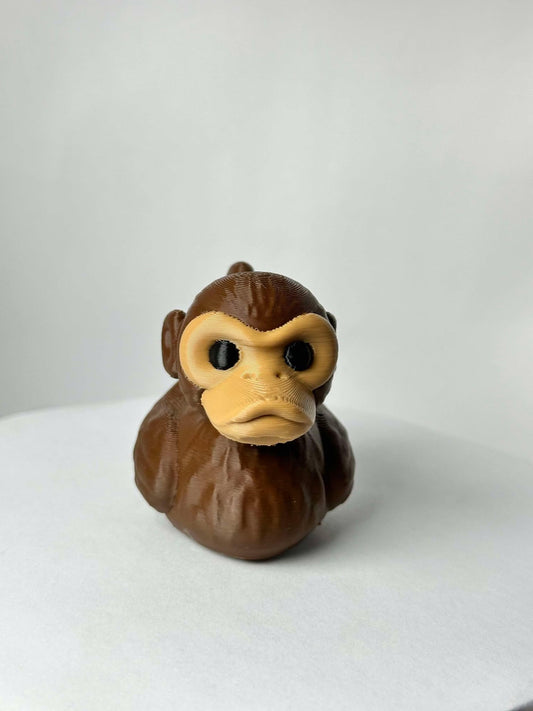 Monkey duck  - Jeep Ducking Character for Collectors - PVC Free, Unisex, Fun and Nostalgic Design