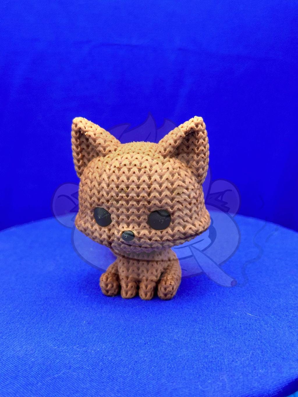 Knitted Fox Decor: 3D Printed Desk Accessory