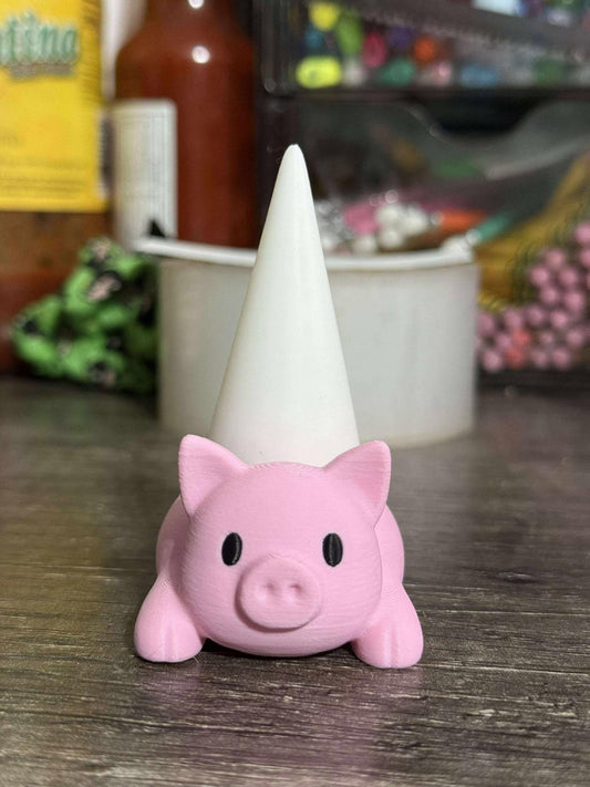 pig ring holder- pig - ring holder