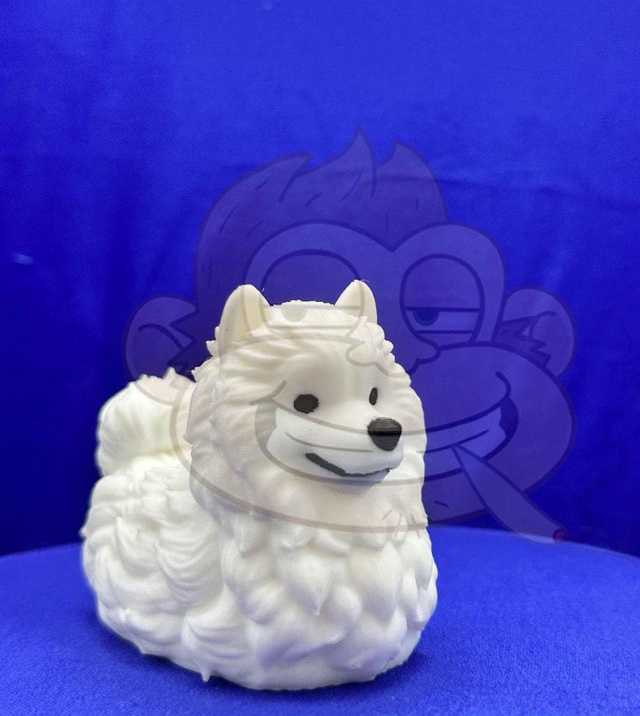 Samoyed Duck Jeep Ducking Character: 3D Printed PLA Decor