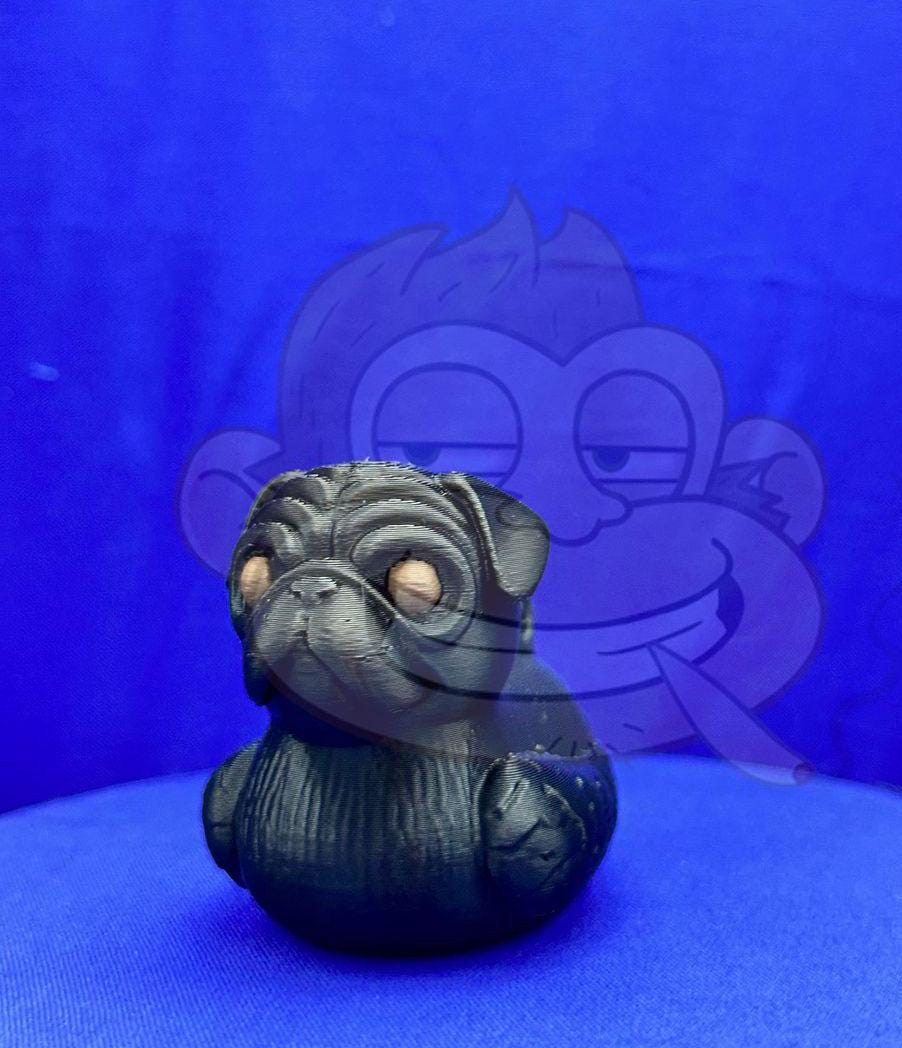 Pug Duck - Jeep Ducking Character for Collectors - PVC Free, Unisex, Fun and Nostalgic Design