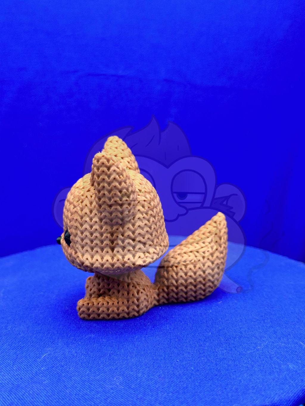 Knitted Fox Decor: 3D Printed Desk Accessory