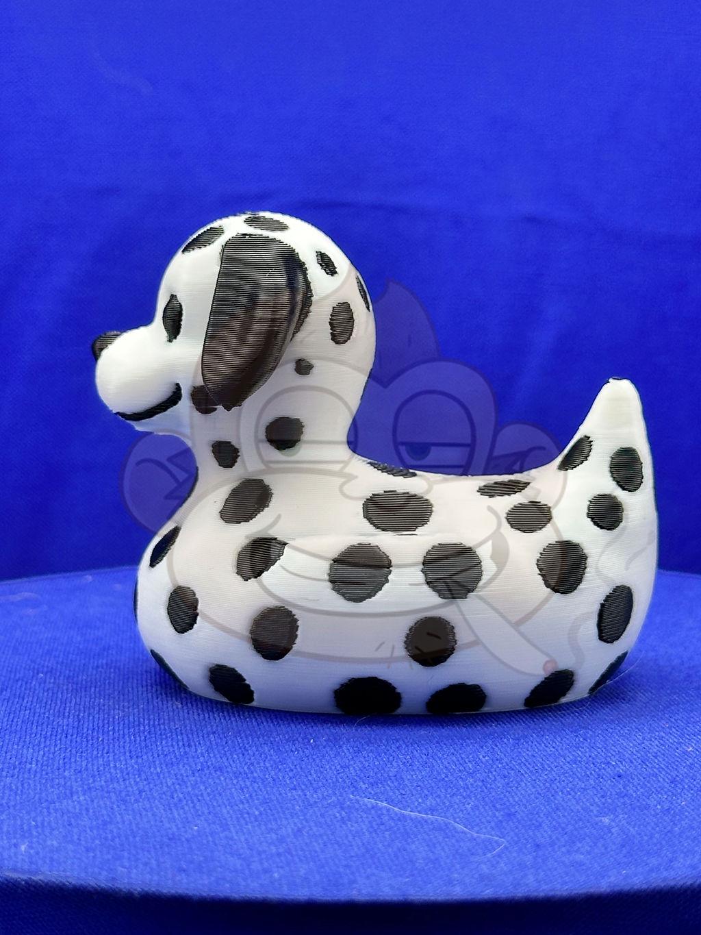 Dalmation Duck - Jeep Ducking Character for Collectors - PVC Free, Unisex, Fun and Nostalgic Design