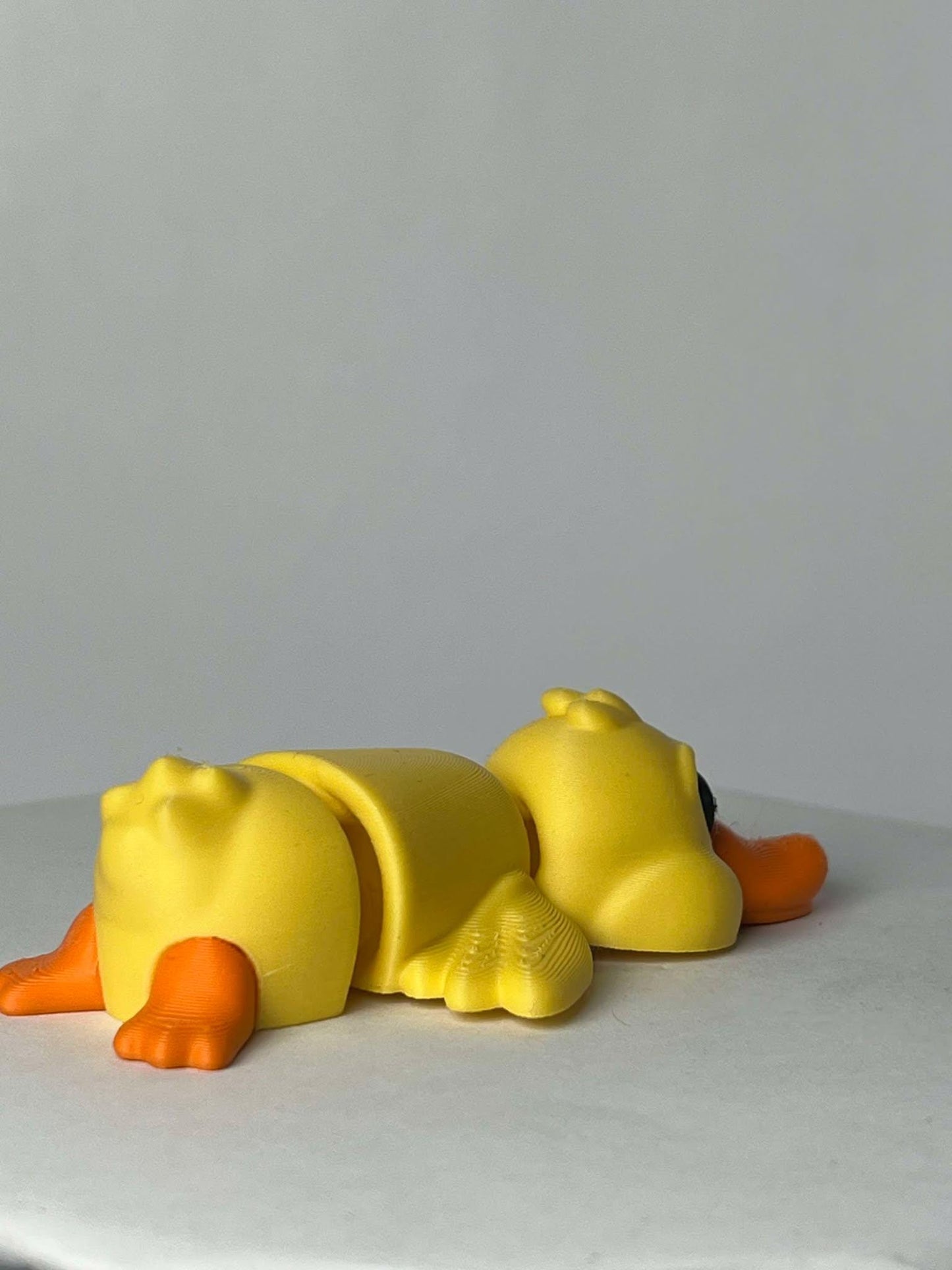 Duck Flexi  - 3D Printed - Flexie - Yellow duck With Orange Beak