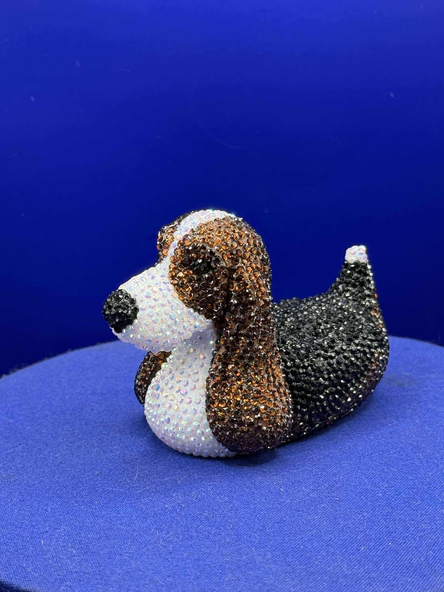 Rhinestone Basset Hound Duck: 3D Printed Jeep Ducking - Cruise Duck - Collection