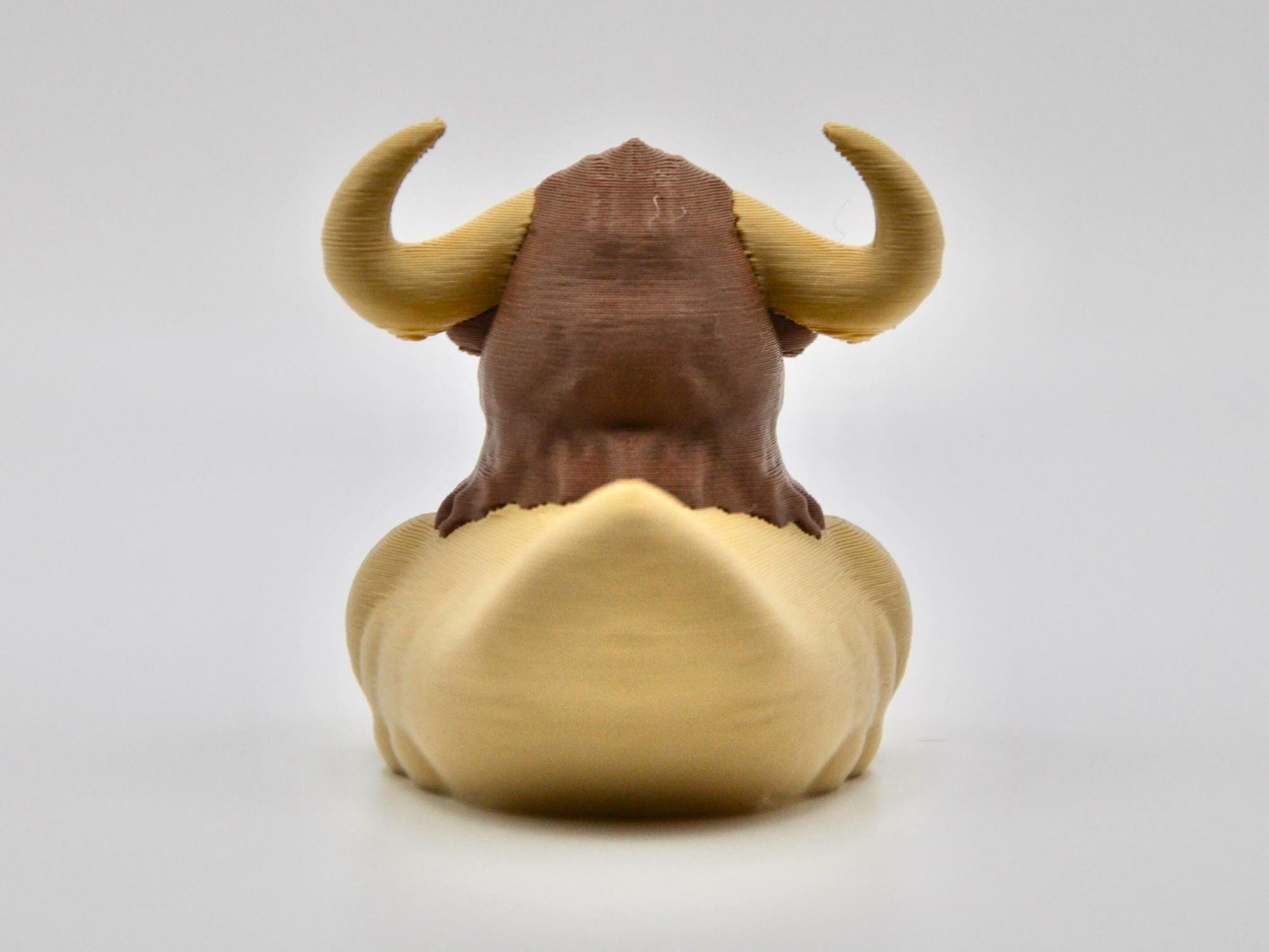 Minotour Duck - brown DUCK - duckjeeping - jeep - duck - long horn - cow - buff duck