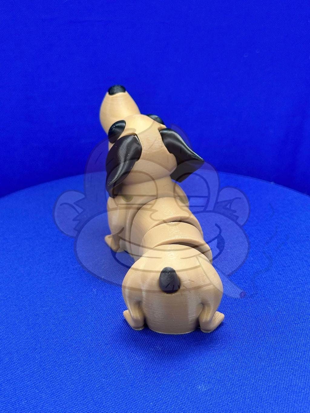 Weiner dog Flexi - 3D Printed - Flexie - Weiner dog - brown