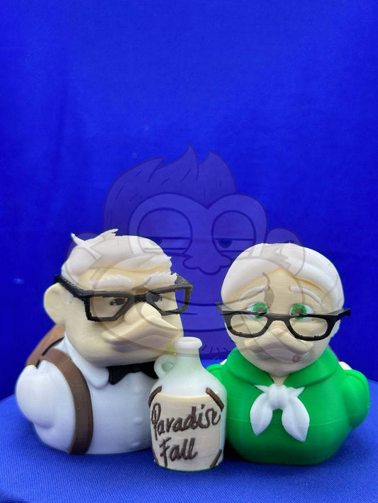 Adventure Loving Couple UP Duck - 3D Printed - Jeep ducking