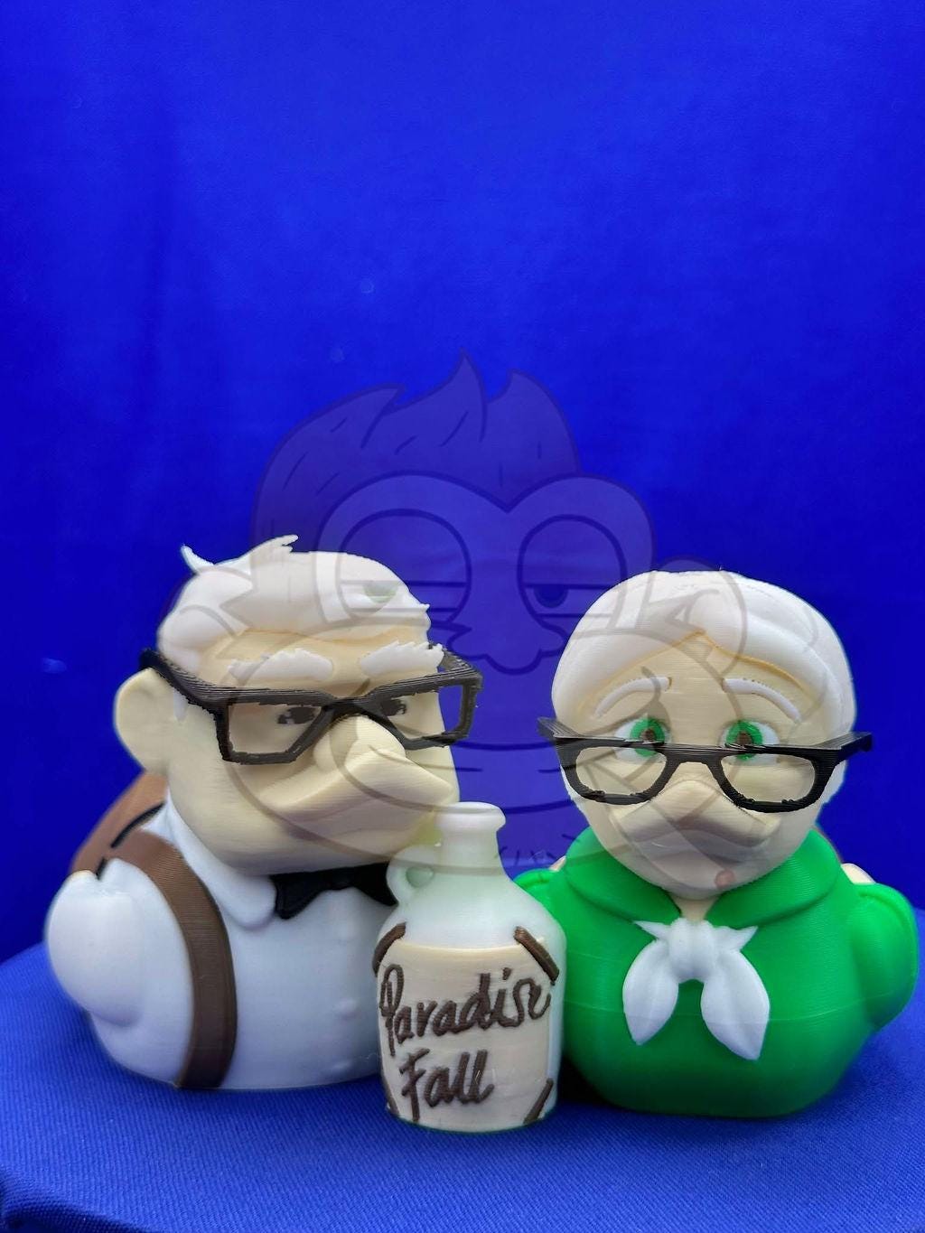 Adventure Loving Couple UP Duck - 3D Printed - Jeep ducking