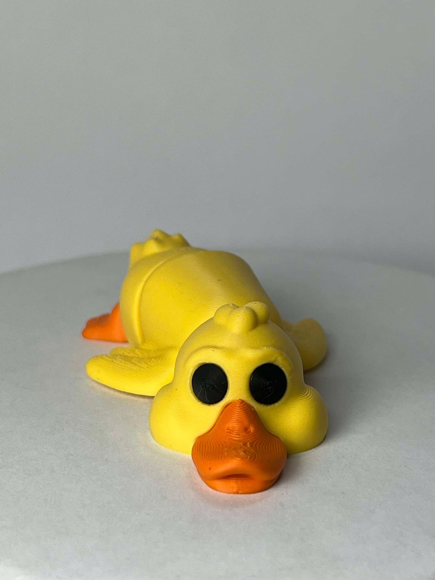 Duck Flexi - 3D Printed - Flexie - Yellow duck With Orange Beak