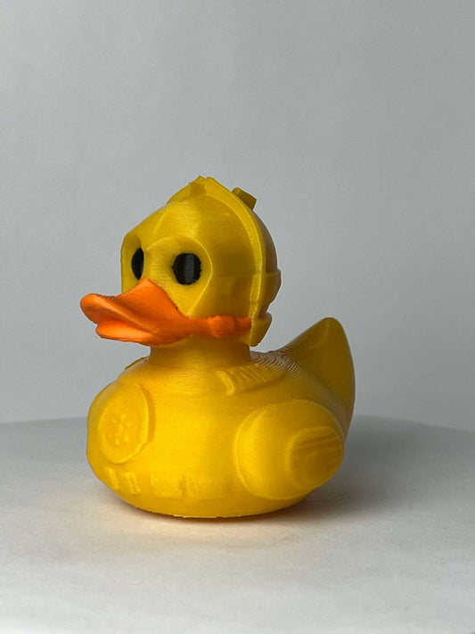 C-3PO DUCK - YELLOW DUCK - duckjeeping - jeep - duck - outer space - space - robot - orange beak