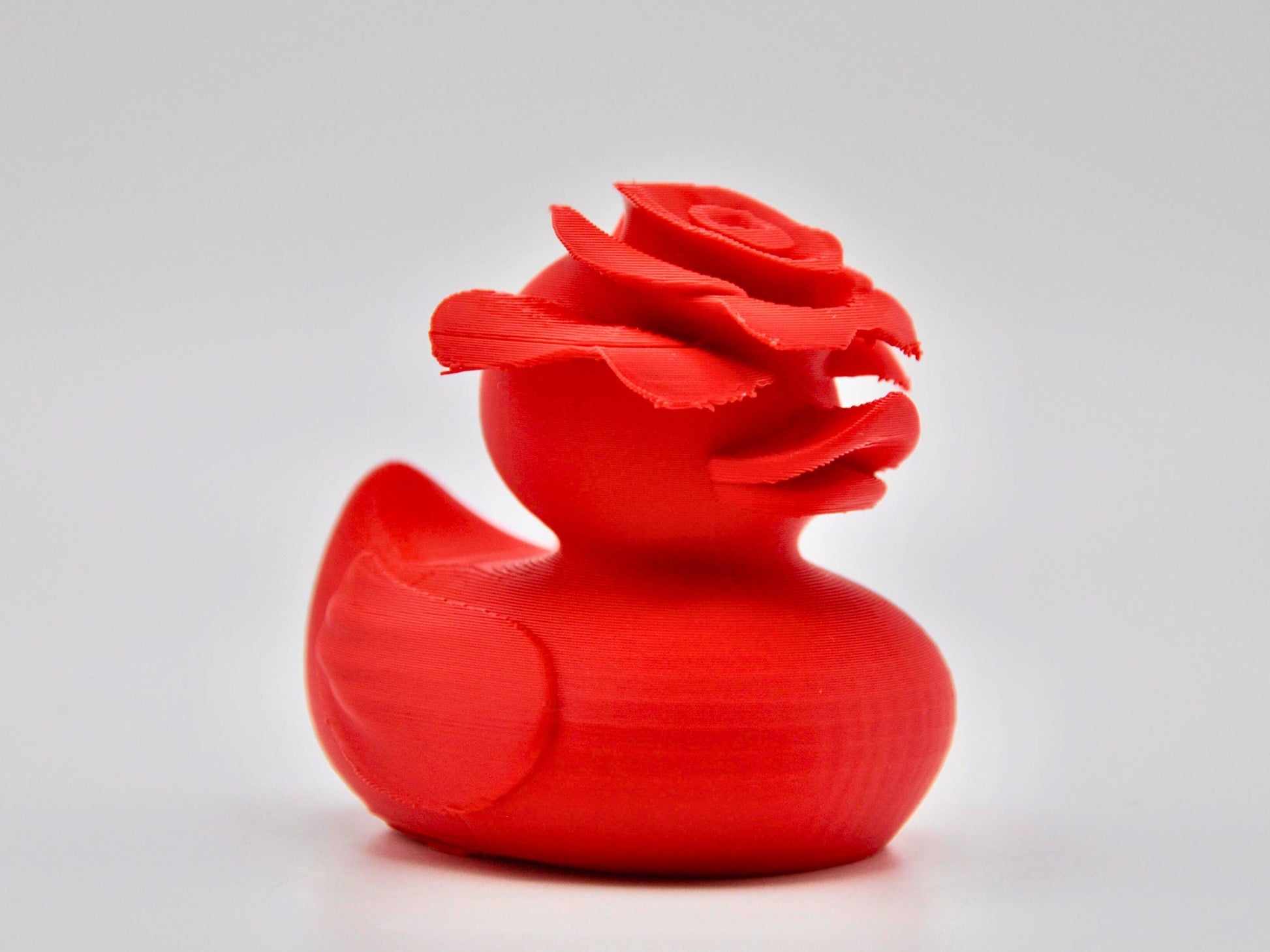 Rose Duck - Jeep Ducking Character for Collectors - Red Rose - PVC Free, Unisex, Fun and Nostalgic Design