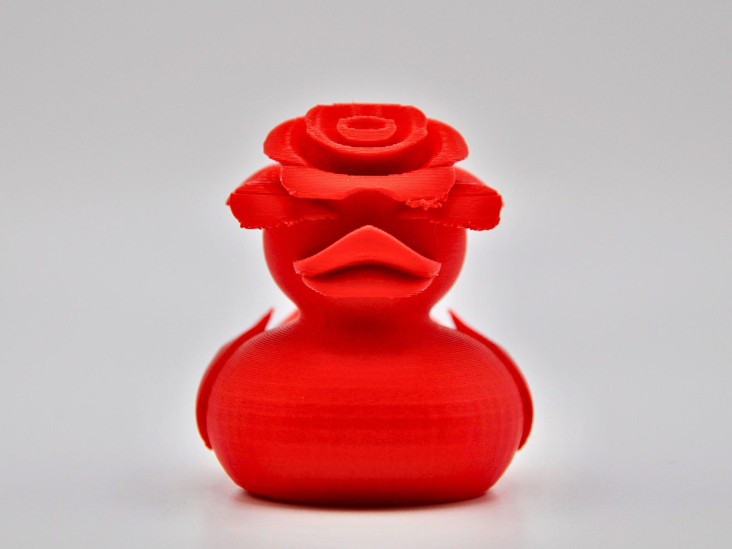 Rose Duck - Jeep Ducking Character for Collectors - Red Rose - PVC Free, Unisex, Fun and Nostalgic Design