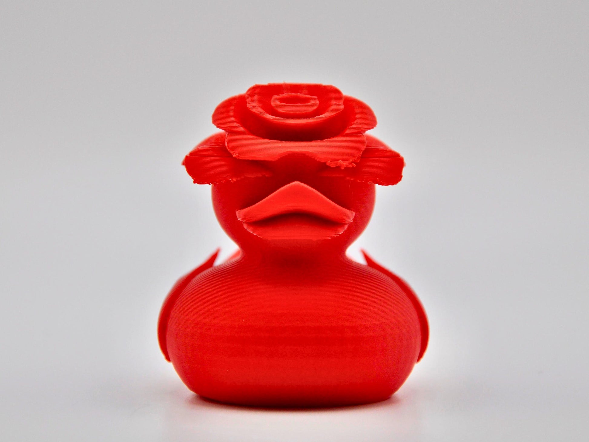 Rose Duck - Jeep Ducking Character for Collectors - Red Rose - PVC Free, Unisex, Fun and Nostalgic Design