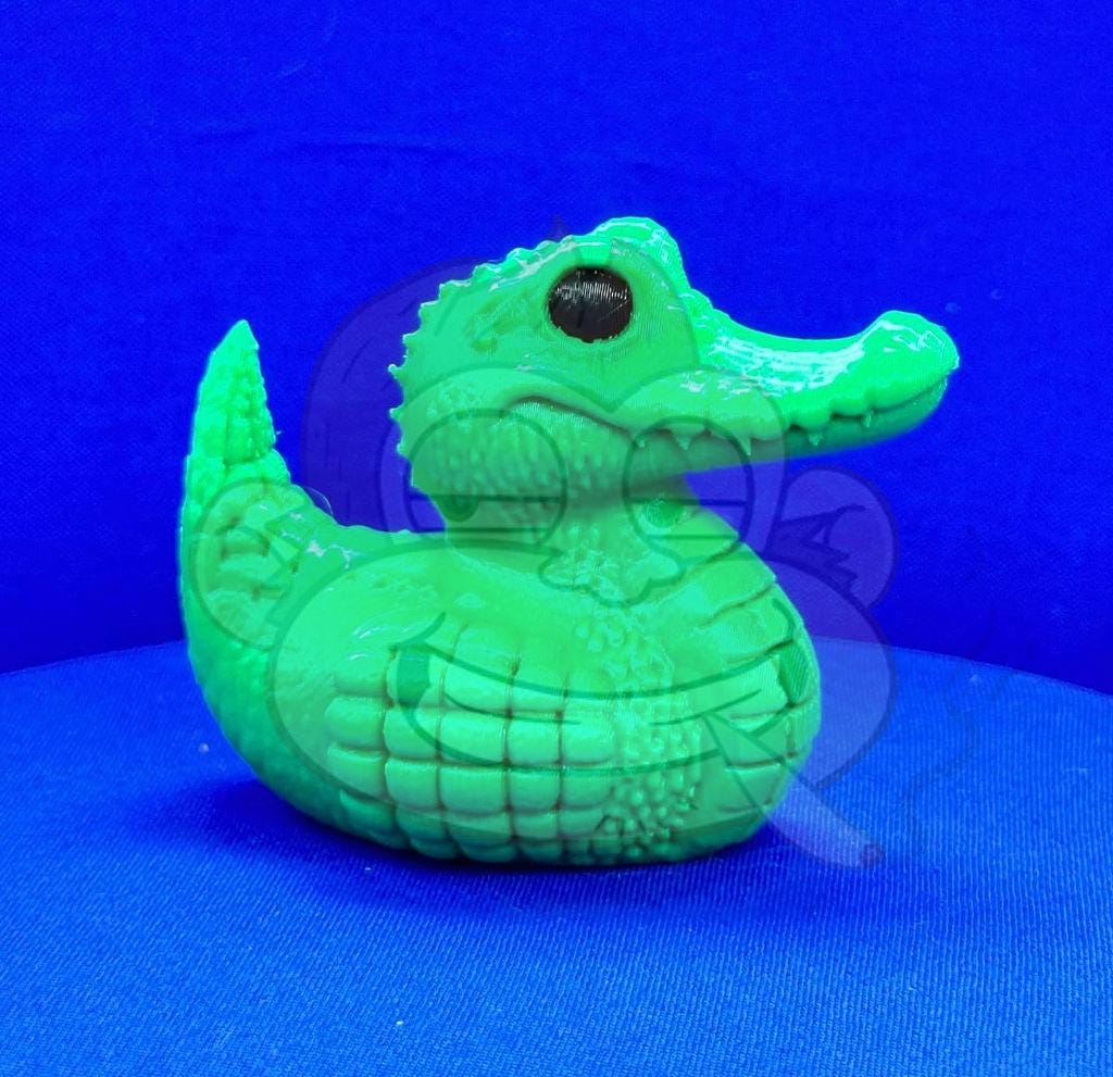 Aligator Duck - Jeep Ducking Character for Collectors - PVC Free, Unisex, Fun and Nostalgic Design