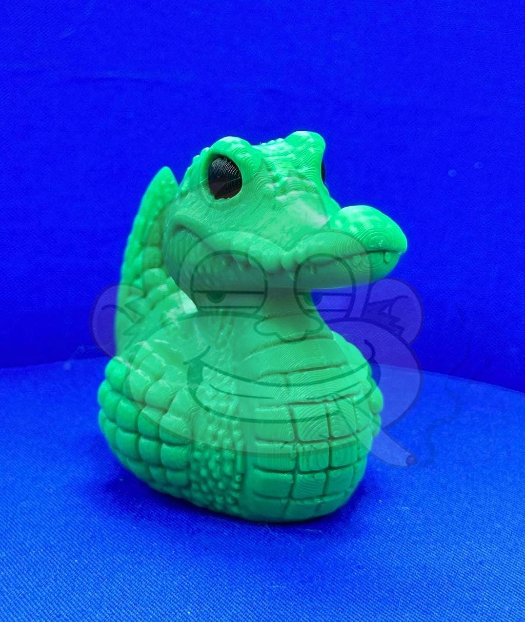 Aligator Duck - Jeep Ducking Character for Collectors - PVC Free, Unisex, Fun and Nostalgic Design