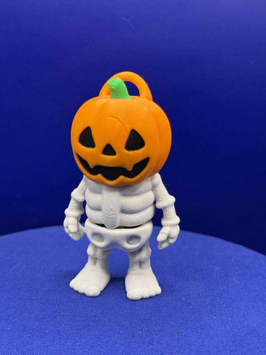 Pumkin flexi - Flexi  - 3D Printed - Flexie - KeyChain - halloween