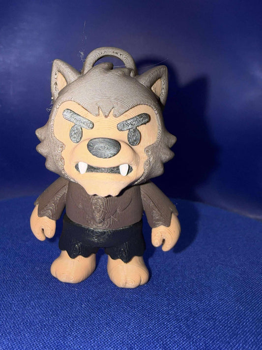 werewolf flexi - Flexi  - 3D Printed - Flexie - KeyChain - halloween