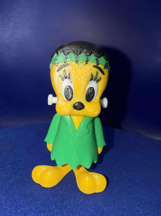 Tweety frankenstine flexi - Flexi  - 3D Printed - Flexie - halloween