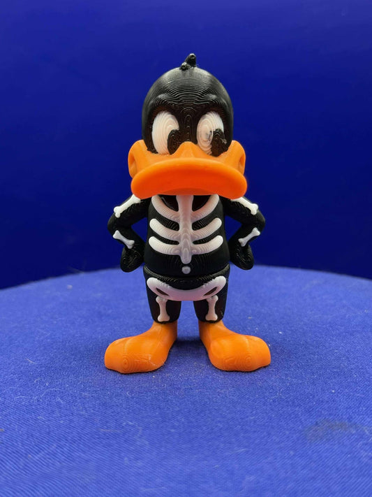 Daffy Duck as a skeleton flexi