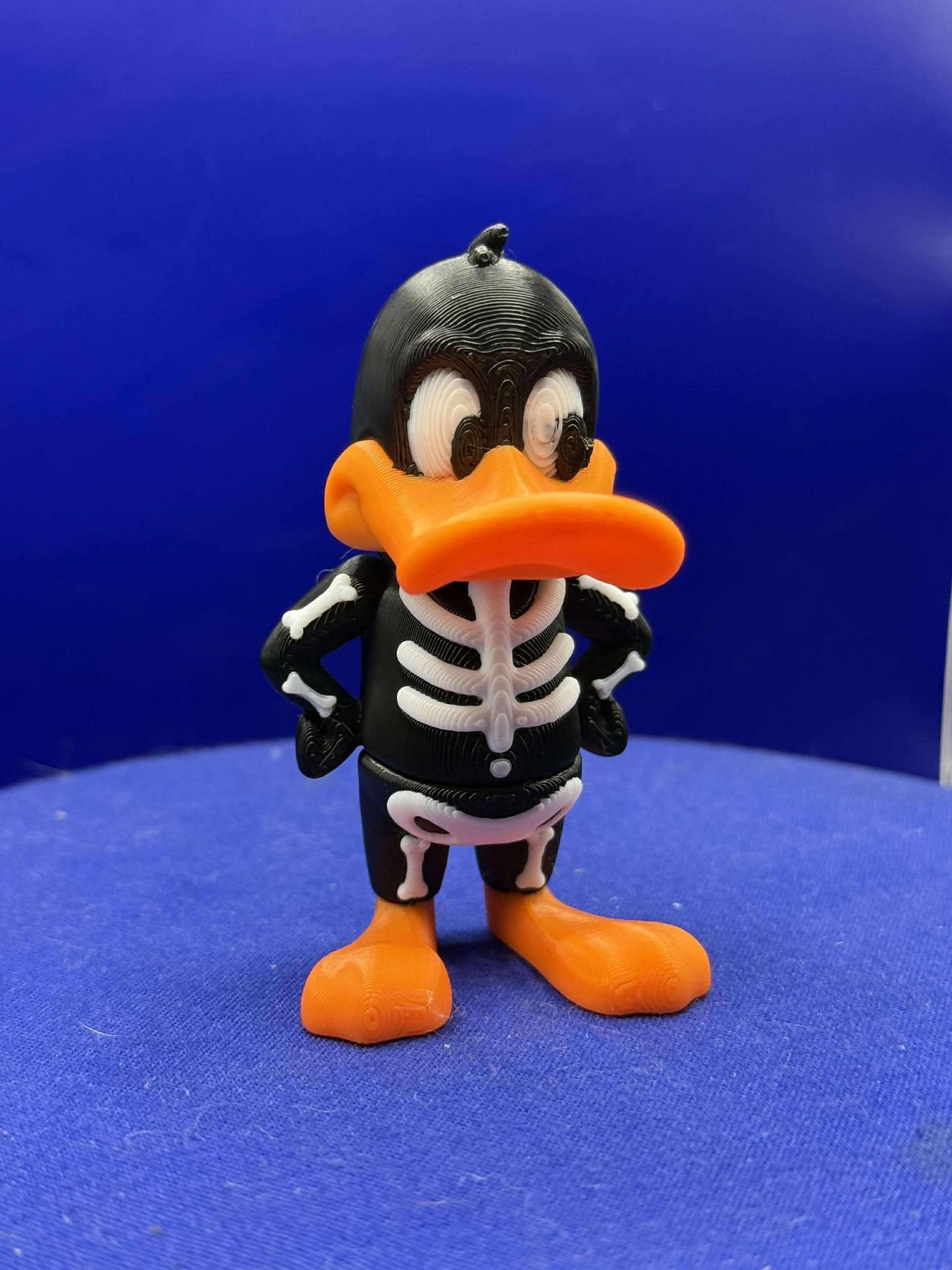Daffy Duck as a skeleton flexi - Flexi  - 3D Printed - Flexie - halloween