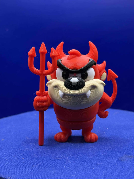 Taz as the Devil flexi - Flexi  - 3D Printed - Flexie - halloween