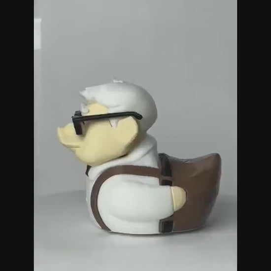 Hot Chocolate Duck- Cutie - 3D Printed - Hot chocolate - brown - white-  Jeep ducking