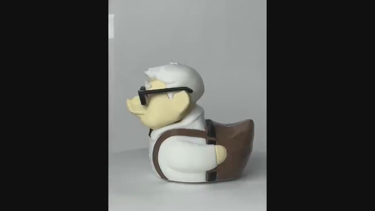 Hot Chocolate Duck- Cutie - 3D Printed - Hot chocolate - brown - white-  Jeep ducking