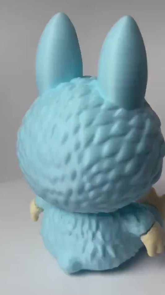 Baby Blue Labubu - 3D Printed - labubu- COLLECTORS - LIMITED EDITION
