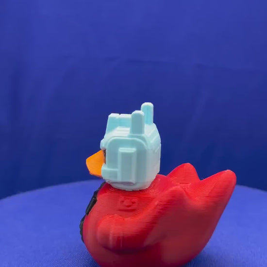 Prime DUCK - Red and blue DUCK - duckjeeping - jeep - duck - defender of mankind - car- master- transformer