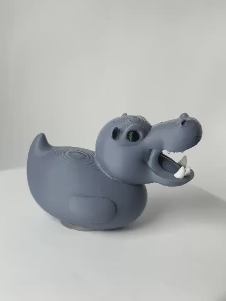 Hippo - Jeep Ducking Character for Collectors - PVC Free, Unisex, Fun and Nostalgic Design