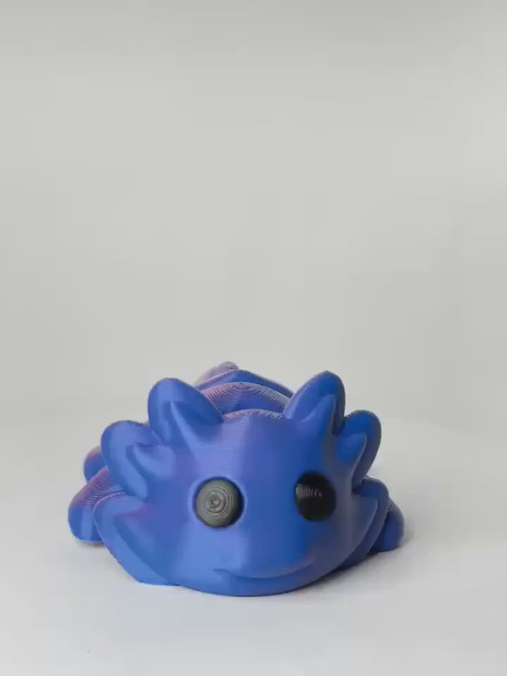 Sunset axolotl   - 3D Printed - fidget - COLLECTORS - LIMITED EDITION