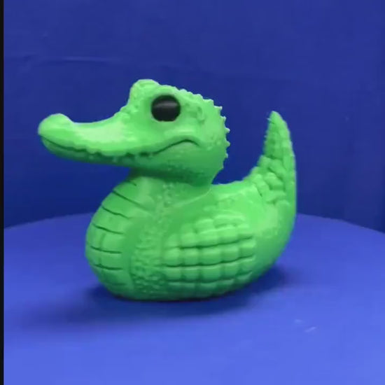 Aligator Duck - Jeep Ducking Character for Collectors - PVC Free, Unisex, Fun and Nostalgic Design