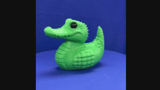 Aligator Duck - Jeep Ducking Character for Collectors - PVC Free, Unisex, Fun and Nostalgic Design